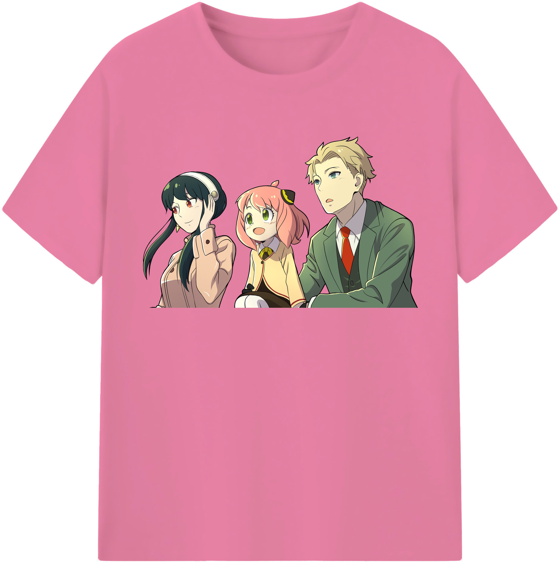 （画像用） SPY×FAMILY间谍家家酒 綿100％半袖Tシャツ（フロントプリント）